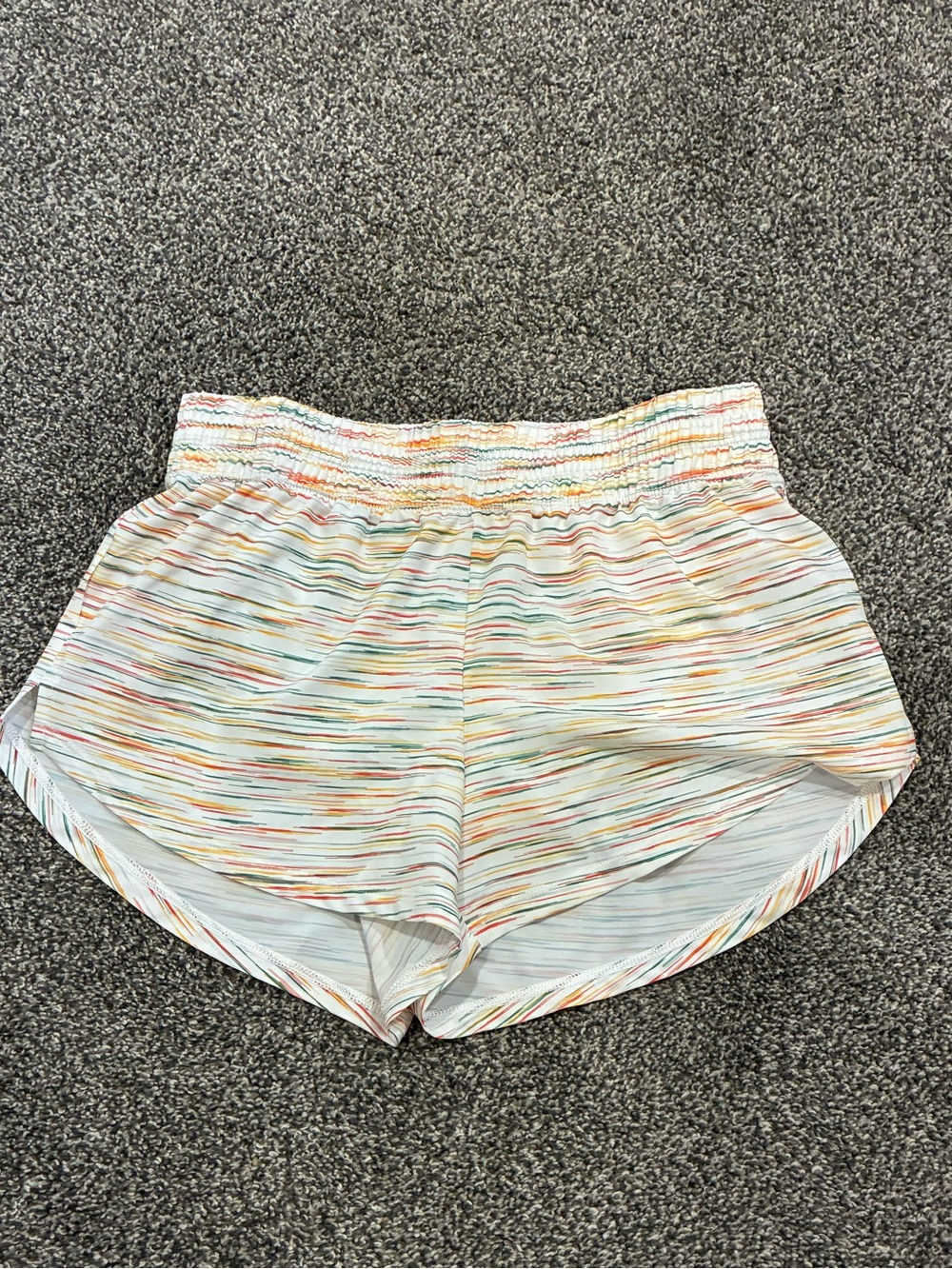 DSG White Multistripe Athletic Shorts
